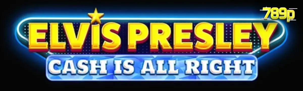 Giao diện neon rực rỡ của slot game Elvis Presley: Cash is All Right